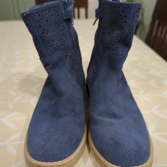 Geox blue suede Chelsea boots size 37 - Picture 3 of 6